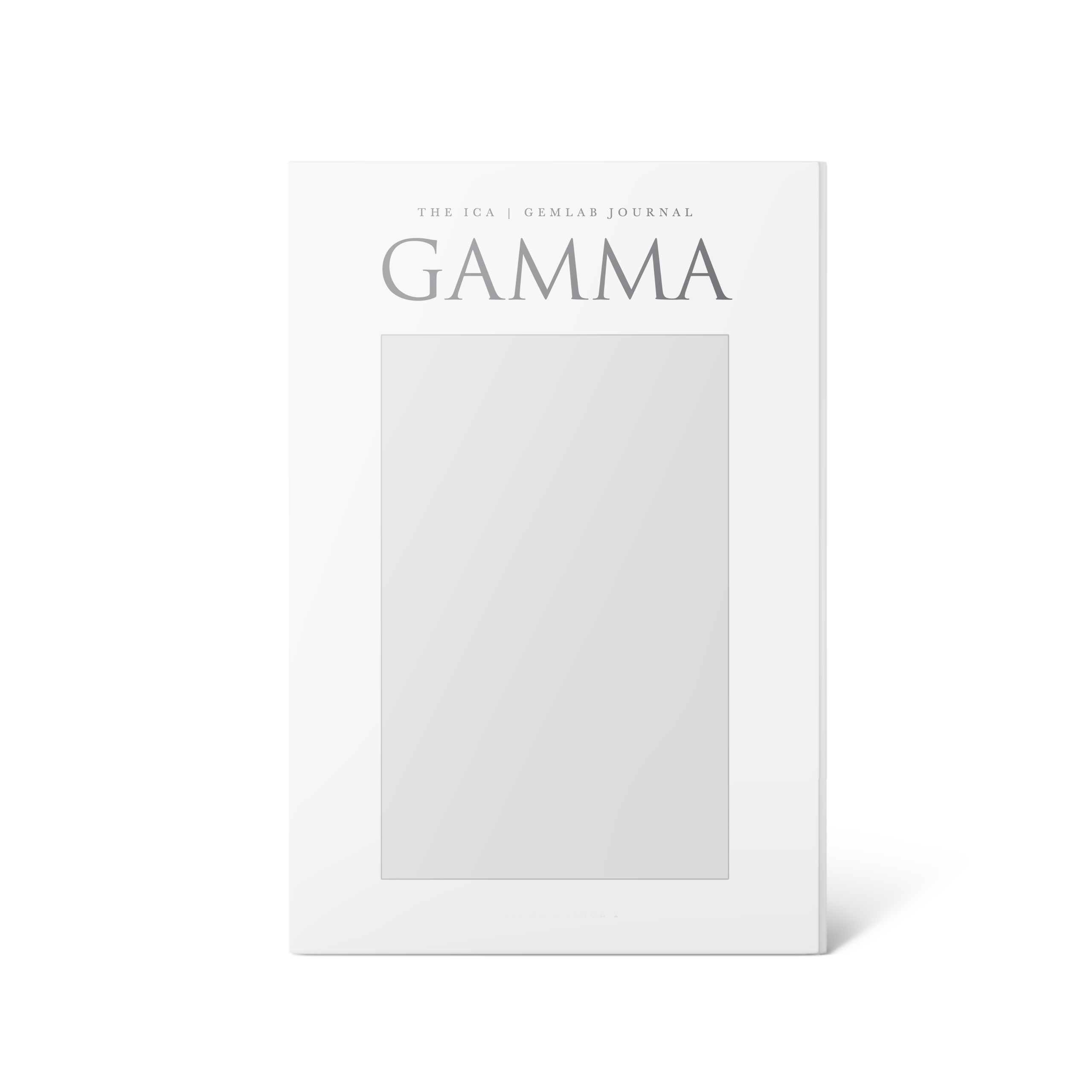 Gamma the ICA GemLab Gemmological journal. Holding image for upcoming issues
