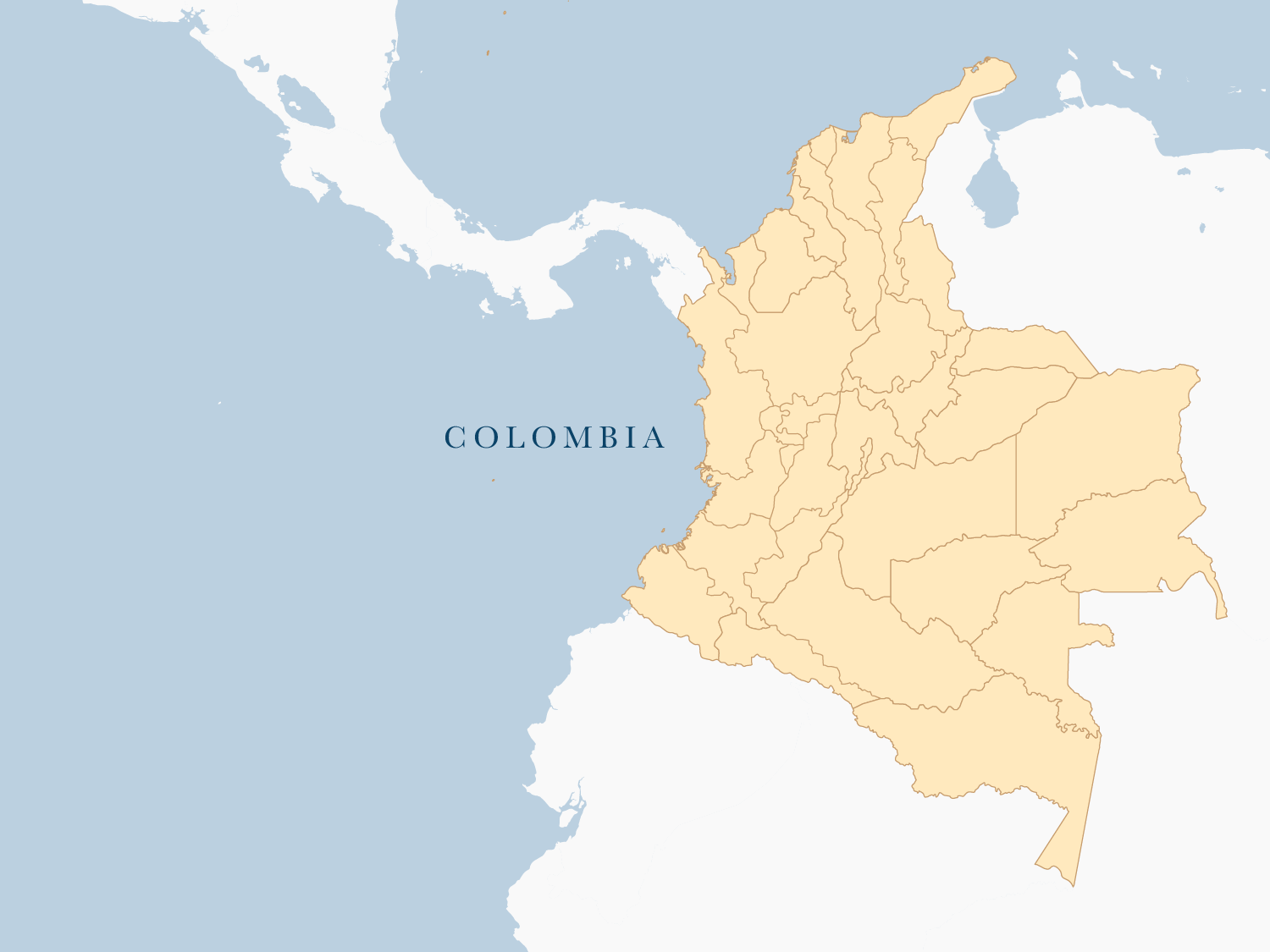Map of Colombia 