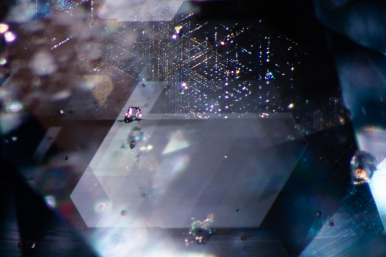 Space Splendor Inclusions within Cobalt Blue Spinel from Mahenge, Tanzania