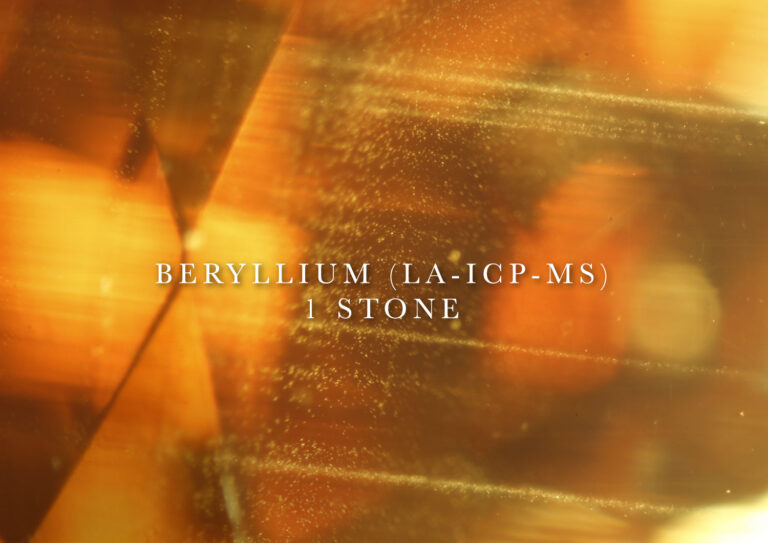 Beryllium Detection (LA-ICP-MS)  ·  1 Stone